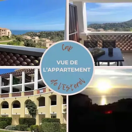 Cap Esterel - T2 Climatise Vue 4/5 Pers - Piscine - Parking 아파트
