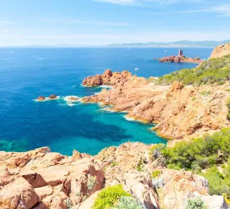 Cap Esterel - T2 Climatise Vue 4/5 Pers - Piscine - Parking Lägenhet Saint-Raphaël